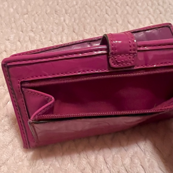 SOLD Coach Rectangular Fuchsia Wallet - Picture 11 of 11